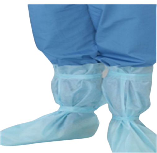 Бахіли медичні одноразові високі (спанбонд)на зав'язках (30 гр)